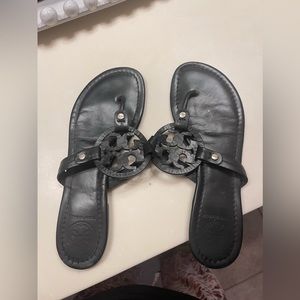 Tory Burch Miller Sandals In Black